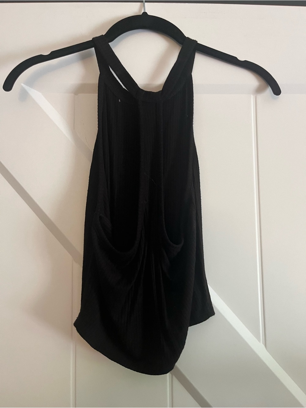 Black Ribbed Basic Tank - Picture 3 of 5